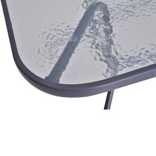 Τραπέζι εξωτερικού χώρου Outsunny από μέταλλο και σκληρυμένο γυαλί ... Τραπέζι εξωτερικού χώρου Outsunny από μέταλλο και σκληρυμένο γυαλί ...