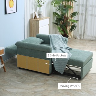 HOMCOM μονό κρεβάτι πολυθρόνα με πλάτη ρυθμιζόμενη σε 4 θέσεις και ... HOMCOM μονό κρεβάτι πολυθρόνα με πλάτη ρυθμιζόμενη σε 4 θέσεις και ...