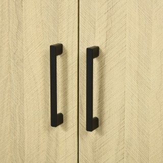 kleankin νιπτήρας μπάνιου με διπλή πόρτα και ράφι μοριοσανίδας, 60x... kleankin νιπτήρας μπάνιου με διπλή πόρτα και ράφι μοριοσανίδας, 60x...