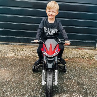 Homcom Electric μοτοσυκλέτα για παιδιά Διπλή ανάρτηση με μουσική κα...