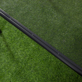 Outsunny 2θέσιος πάγκος κήπου από ατσάλι με μπράτσα, 110,5x53,5x89c...