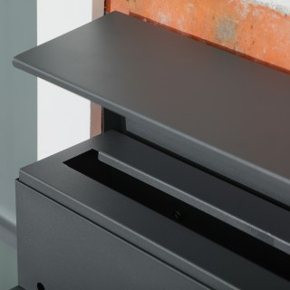 Μεταλλικό Γραμματοκιβώτιο 37 x 10.5 x 37 cm HOMCOM B80-009V00CG Μεταλλικό Γραμματοκιβώτιο 37 x 10.5 x 37 cm HOMCOM B80-009V00CG