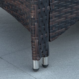 Σετ έπιπλα κήπου Outsunny από PE Rattan με Τραπέζι σαλονιού και 2 Κ... Σετ έπιπλα κήπου Outsunny από PE Rattan με Τραπέζι σαλονιού και 2 Κ...