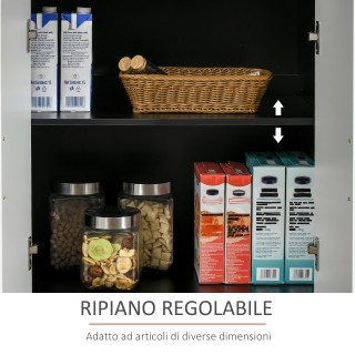 HOMCOM Μοντέρνο Έπιπλο Κουζίνας MDF με 2 Ντουλάπες, 1 Συρτάρι και Ρ... HOMCOM Μοντέρνο Έπιπλο Κουζίνας MDF με 2 Ντουλάπες, 1 Συρτάρι και Ρ...