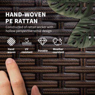 Outsunny σετ 2 ξαπλώστρες με μαξιλάρια με επένδυση και τραπεζάκι σα...