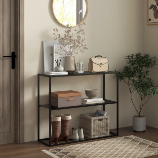 Ντουλάπι HOMCOM Μοντέρνα κονσόλα εισόδου με 2 ράφια από χάλυβα, 90x... Ντουλάπι HOMCOM Μοντέρνα κονσόλα εισόδου με 2 ράφια από χάλυβα, 90x...