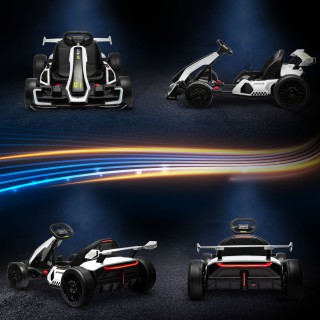 HOMCOM Electric Go Kart για παιδιά 6-12 ετών 24V 12km/h με ρυθμιζόμ...