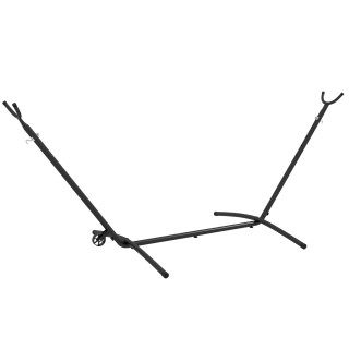 Βάση Outsunny Hammock 330 cm max με 6 τρύπες και ρόδες, Μεταλλικό, ...