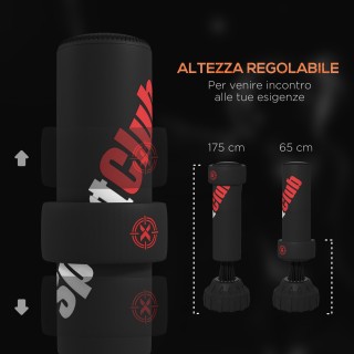 SPORTNOW Δωρεάν όρθια τσάντα μποξ δαπέδου με ρυθμιζόμενο στόχο, γεμ... SPORTNOW Δωρεάν όρθια τσάντα μποξ δαπέδου με ρυθμιζόμενο στόχο, γεμ...