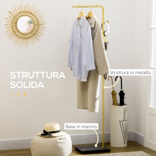 Μεταλλικός Καλόγερος με Μαρμάρινη Βάση 35 x 25 x 170 cm HOMCOM 837-... Μεταλλικός Καλόγερος με Μαρμάρινη Βάση 35 x 25 x 170 cm HOMCOM 837-...