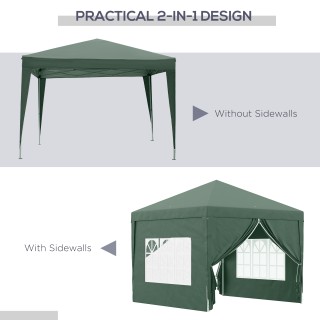 Outsunny Gazebo 3x3 m Waterproof Steel Garden με υφασμάτινο κάλυμμα... Outsunny Gazebo 3x3 m Waterproof Steel Garden με υφασμάτινο κάλυμμα...