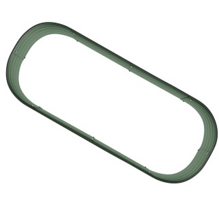 Outsunny Modular υπερυψωμένο κρεβάτι κήπου 150x62x30cm από γαλβανισ...