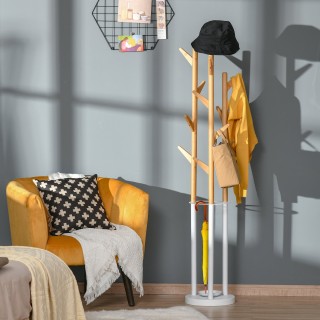 Παλτό HOMCOM με βάση ομπρέλας και 13 γάντζους, μέταλλο και μπαμπού,... Παλτό HOMCOM με βάση ομπρέλας και 13 γάντζους, μέταλλο και μπαμπού,...