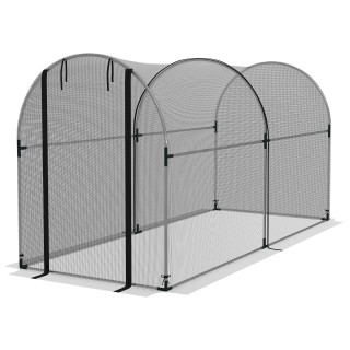 Outsunny Tunnel Net Plant Θερμοκήπιο με Αρθρωτή Πόρτα, 1,2x3x1,5m, ...
