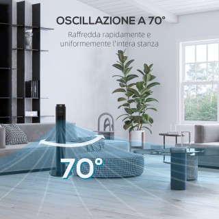 Ανεμιστήρας Tower 45W με 4 λειτουργίες και 3 ταχύτητες με χρονοδιακ...