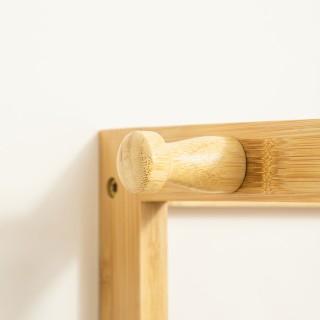 Ξύλινη κρεμάστρα μπαμπού HOMCOM Επιδαπέδιο με Ράφια, 70x42x164cm, Χ... Ξύλινη κρεμάστρα μπαμπού HOMCOM Επιδαπέδιο με Ράφια, 70x42x164cm, Χ...