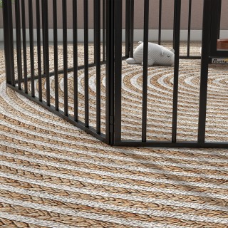 PawHut Dog Fence με 6 αρθρωτά πάνελ εσωτερικού και εξωτερικού χώρου...