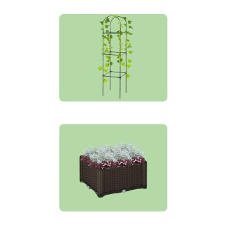 Ζαρντινιέρα Κήπου με Καφασωτό και Αυτόματο Πότισμα 40 x 40 x 175 cm... Ζαρντινιέρα Κήπου με Καφασωτό και Αυτόματο Πότισμα 40 x 40 x 175 cm...