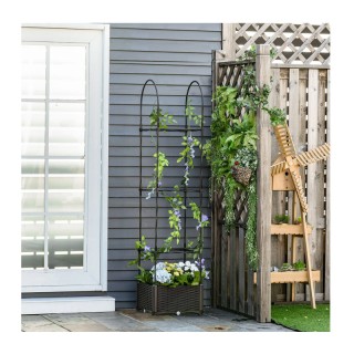 Ζαρντινιέρα Κήπου με Καφασωτό και Αυτόματο Πότισμα 40 x 40 x 175 cm... Ζαρντινιέρα Κήπου με Καφασωτό και Αυτόματο Πότισμα 40 x 40 x 175 cm...