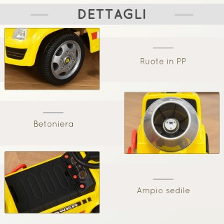 HOMCOM Ride-on Baby Car Et 18-36 Μηνών - Κίτρινο 370-186 HOMCOM Ride-on Baby Car Et 18-36 Μηνών - Κίτρινο 370-186