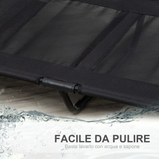 PawHut Κρεβάτι για μεγάλα σκυλιά από μέταλλο και ύφασμα Oxford με τ...