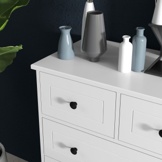 Συρταριέρα HOMCOM με 5 ξύλινα συρτάρια εξοικονόμησης χώρου και αντι... Συρταριέρα HOMCOM με 5 ξύλινα συρτάρια εξοικονόμησης χώρου και αντι...