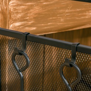 Μεταλλικό Προστατευτικό Τζακιού με 3 Πάνελ και Πόρτα 122 x 1.6 x 80... Μεταλλικό Προστατευτικό Τζακιού με 3 Πάνελ και Πόρτα 122 x 1.6 x 80...