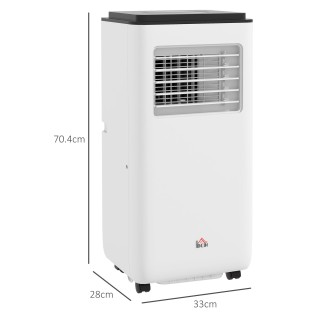 HOMCOM Φορητό Κλιματιστικό 750W με 5 Λειτουργίες και 2 Ταχύτητες, σ...