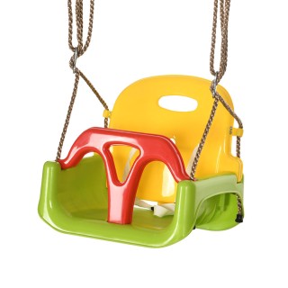 Outsunny 9-36 Μηνών PP και PE Baby Swing με ρυθμιζόμενο σχοινί και ...