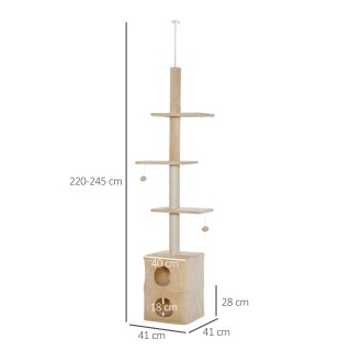 Δέντρο Γάτας / Ονυχοδρόμιο Οροφής με Πλατφόρμες, Σπιτάκια και Σχοιν... Δέντρο Γάτας / Ονυχοδρόμιο Οροφής με Πλατφόρμες, Σπιτάκια και Σχοιν...