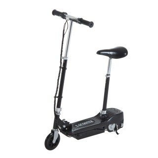 HomCom Electric Scooter με Πτυσσόμενη Σέλα για Παιδιά 120W, Μαύρο A...