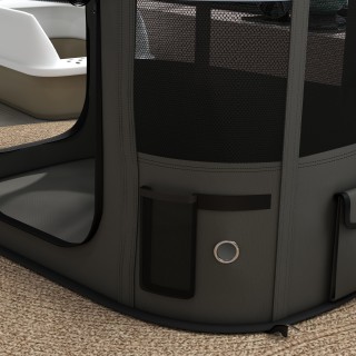 Παρκοκρέβατο PawHut για ζώα με 7 παράθυρα, 3 πόρτες και 2 τσάντες α... Παρκοκρέβατο PawHut για ζώα με 7 παράθυρα, 3 πόρτες και 2 τσάντες α...