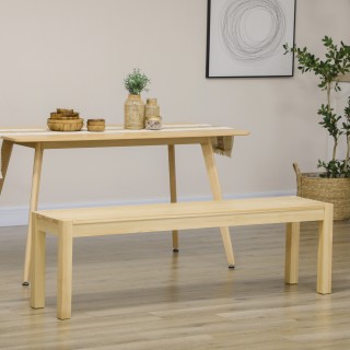 HOMCOM Πάγκος κουζίνας από πεύκο για 3 άτομα, 150Lx33x45cm, χρώμα ξ... HOMCOM Πάγκος κουζίνας από πεύκο για 3 άτομα, 150Lx33x45cm, χρώμα ξ...