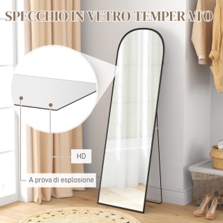 HOMCOM Μοντέρνος καθρέφτης δαπέδου και τοίχου από κράμα αλουμινίου ... HOMCOM Μοντέρνος καθρέφτης δαπέδου και τοίχου από κράμα αλουμινίου ...