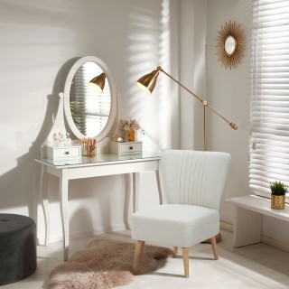 HOMCOM Επενδυμένη Πολυθρόνα για Σαλόνι και Χωλ σε Σκανδιναβικό Στιλ... HOMCOM Επενδυμένη Πολυθρόνα για Σαλόνι και Χωλ σε Σκανδιναβικό Στιλ...