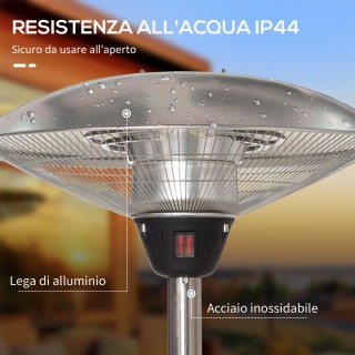 Outsunny Outsunny Outdoor Heater Mushroom με 3 θερμοκρασίες και ρυθ...