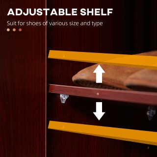 HOMCOM Μοντέρνο Ξύλινο ντουλάπι παπουτσιών που εξοικονομεί χώρο για... HOMCOM Μοντέρνο Ξύλινο ντουλάπι παπουτσιών που εξοικονομεί χώρο για...