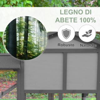 Ξύλινο Κλουβί Κουνελιών - Σπίτι Μικρών Ζώων 147 x 64 x 84 cm PawHut... Ξύλινο Κλουβί Κουνελιών - Σπίτι Μικρών Ζώων 147 x 64 x 84 cm PawHut...