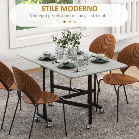 HOMCOM Folding Table for 4-6 People - detail view