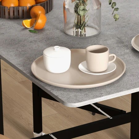 HOMCOM Folding Table for 4-6 People - in use