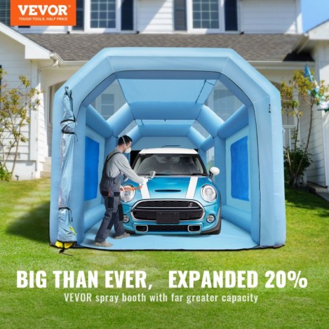 Φουσκωτή Καμπίνα Βαφής VEVOR 20x10x8ft με Φίλτρα & 2 Φυσητήρες  CQSPQFLSS2010Y97FV2