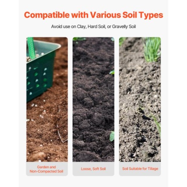 VEVOR Τρυπάνι Οπών με Λαβή από Fiberglass και Κλίμακα 57.5 JCKJCKBX...