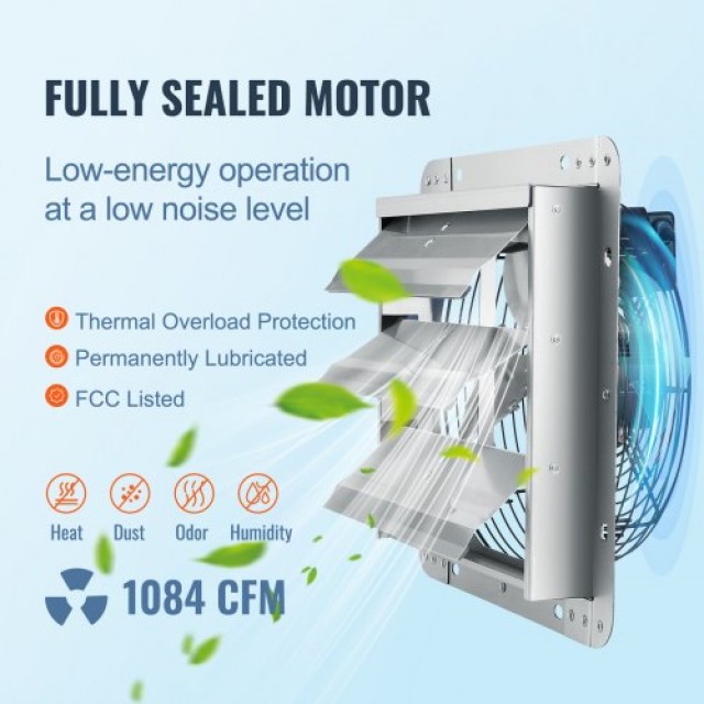 VEVOR Ανεμιστήρας Εξαερισμού Τοίχου 305 mm 1084 CFM AC  BYCSPQSDJAC12DLJSV2