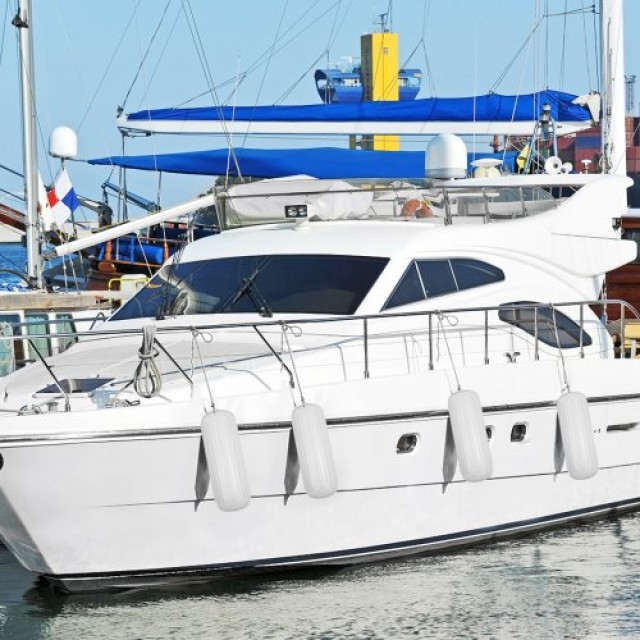 VEVOR 4 Νέα Ραβδωτά Προστατευτικά Σκάφους 10 x 28 Κεντρική Οπή  DNB10X28YCTWBS001V0