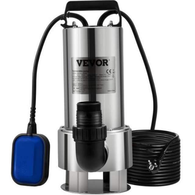 Αντλία Νερού VEVOR 1300W, 20000L/H, με 10μ Καλώδιο και Αυτόματο Φλο...
