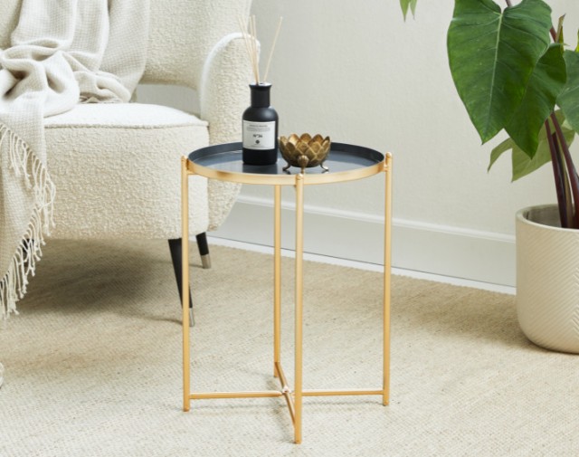 Βοηθητικό Τραπεζάκι Ella 38cm Γκρι  8719743325067 Lifa-Living