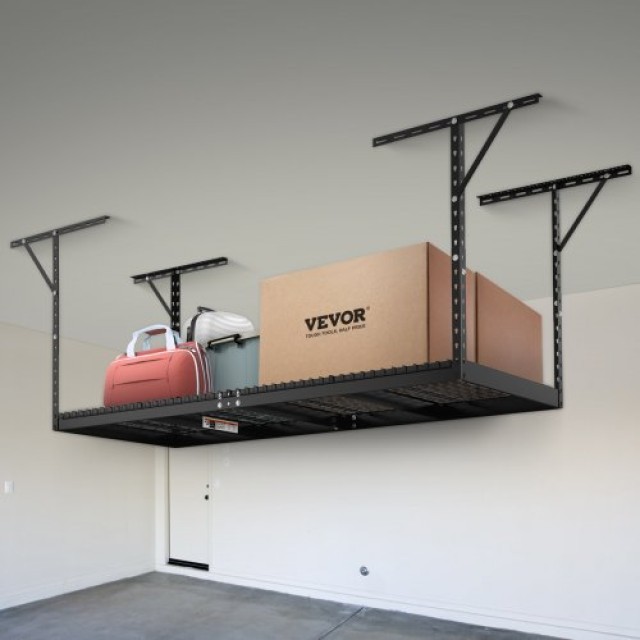 Ράφι Οροφής Γκαράζ VEVOR, 36x96, 600 lbs, Ρυθμιζόμενο, Μαύρο  CKTHBCWJZHS36L1S2V0