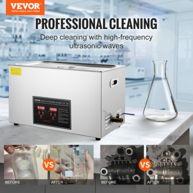 Καθαριστής Υπερήχων VEVOR 30L για Κοσμήματα & Μικροεξαρτήματα  SXCSBQXJ30L004J75V2