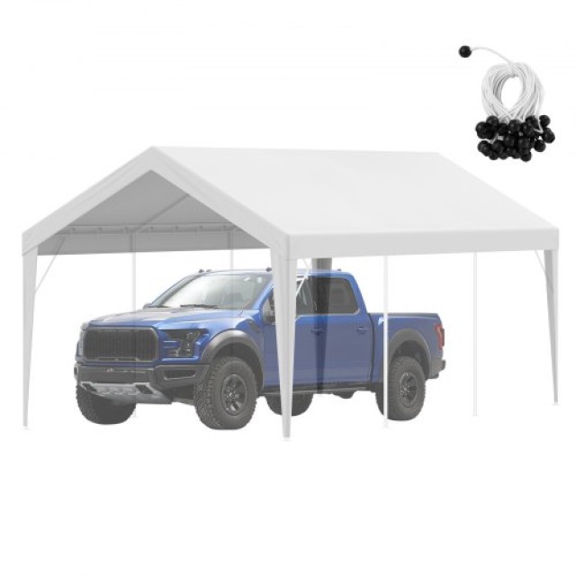 VEVOR Αντικατάσταση Καλύμματος Carport 10x20 ft, Αδιάβροχο & UV Προ...