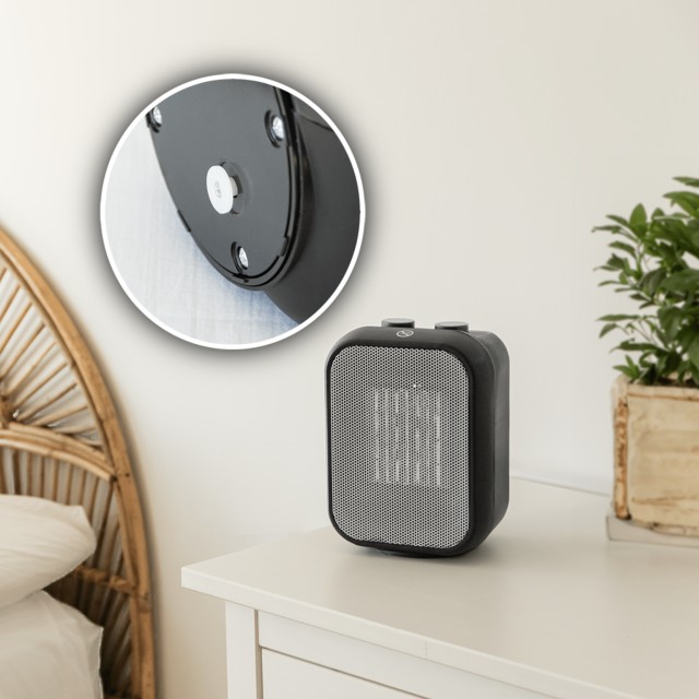CECOTEC  Θερμαντικό ReadyWarm 1500 Max Κεραμικό Μαύρο με 1500 W, Ρυθμιζόμενο Θερμοστάτη και 3 Λειτουργίες  CEC-08285
